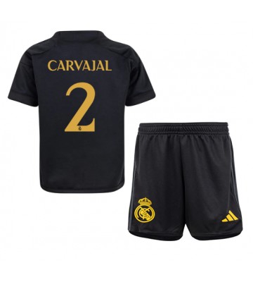 Real Madrid Daniel Carvajal #2 Replika Babytøj Tredje sæt Børn 2023-24 Kortærmet (+ Korte bukser)